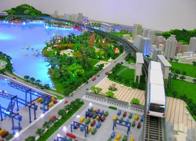 南召县港口沙盘